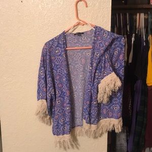 Cute printed floral kimono